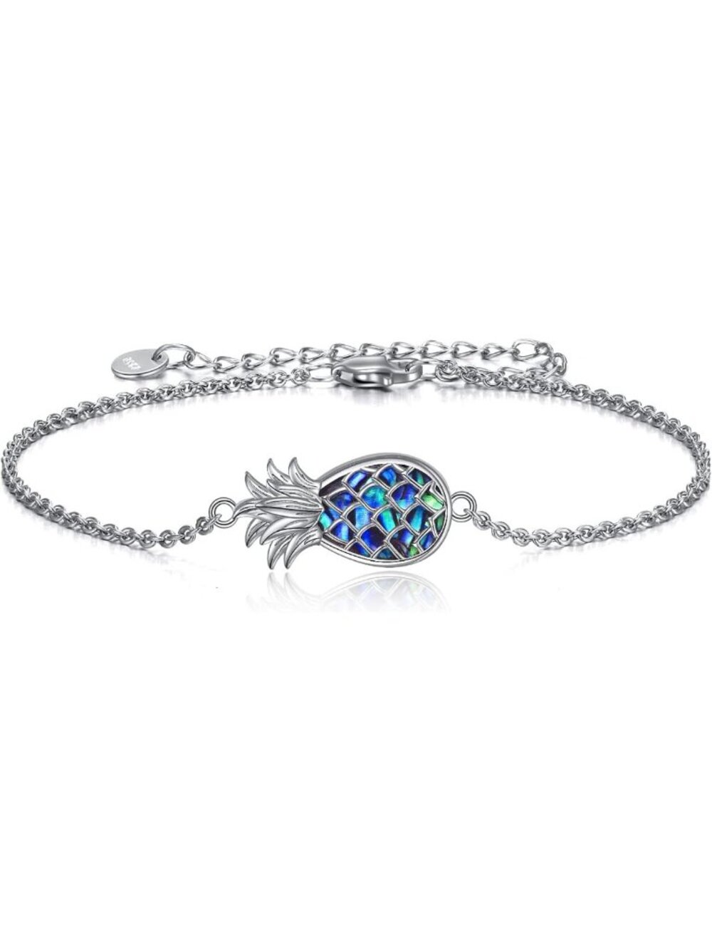 Charming Sterling Silver Pineapple Bracelet | Perfect Gift for Mom & Women